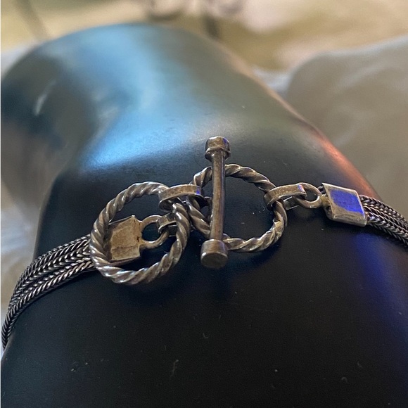 GREEN GEM SS TOGGLE BRACELET - Picture 5 of 7